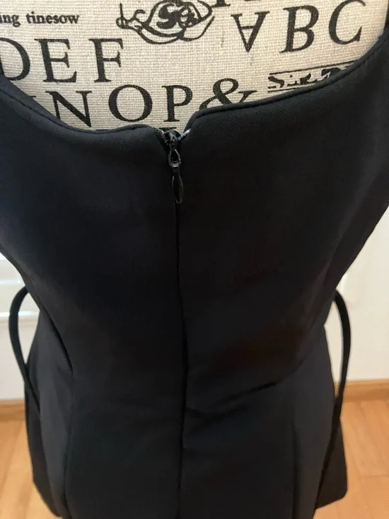 DAZY Solid A-Line Dress Without Tee, Casual Women Dress, BLACK, Size M - Picture 8 of 13